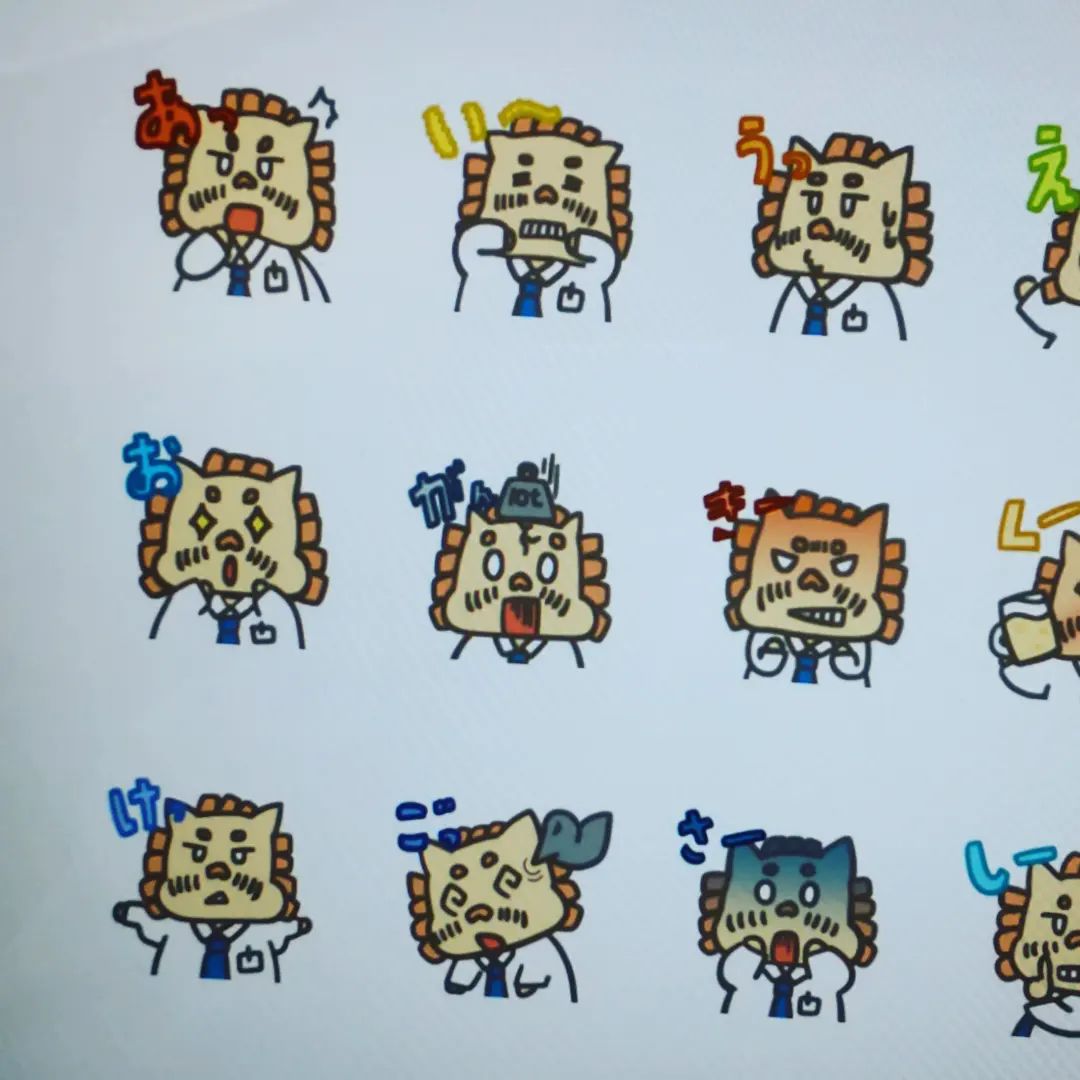 DANDYLION公式オリジナルスタンプ第二弾「メタボらいおんのあいうえおスタンプ」正式リリースしました。